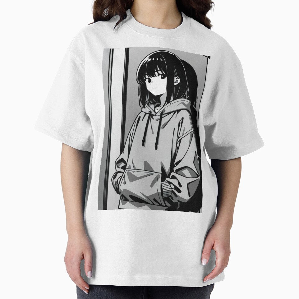 Fashion - Man in Black Hoodie Hood Up Streetwear Anime Variant 4 by AnimeShin