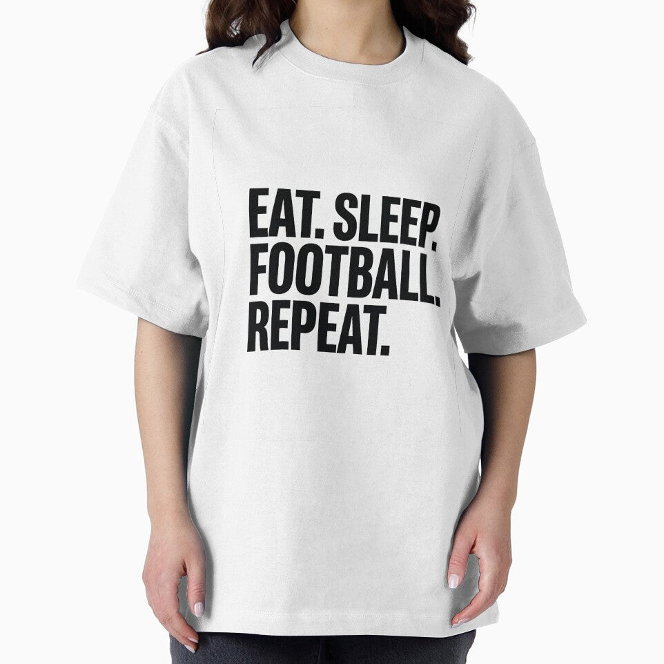 Eat Sleep Football Repeat Shirt | Football Fan Gift by Boldna