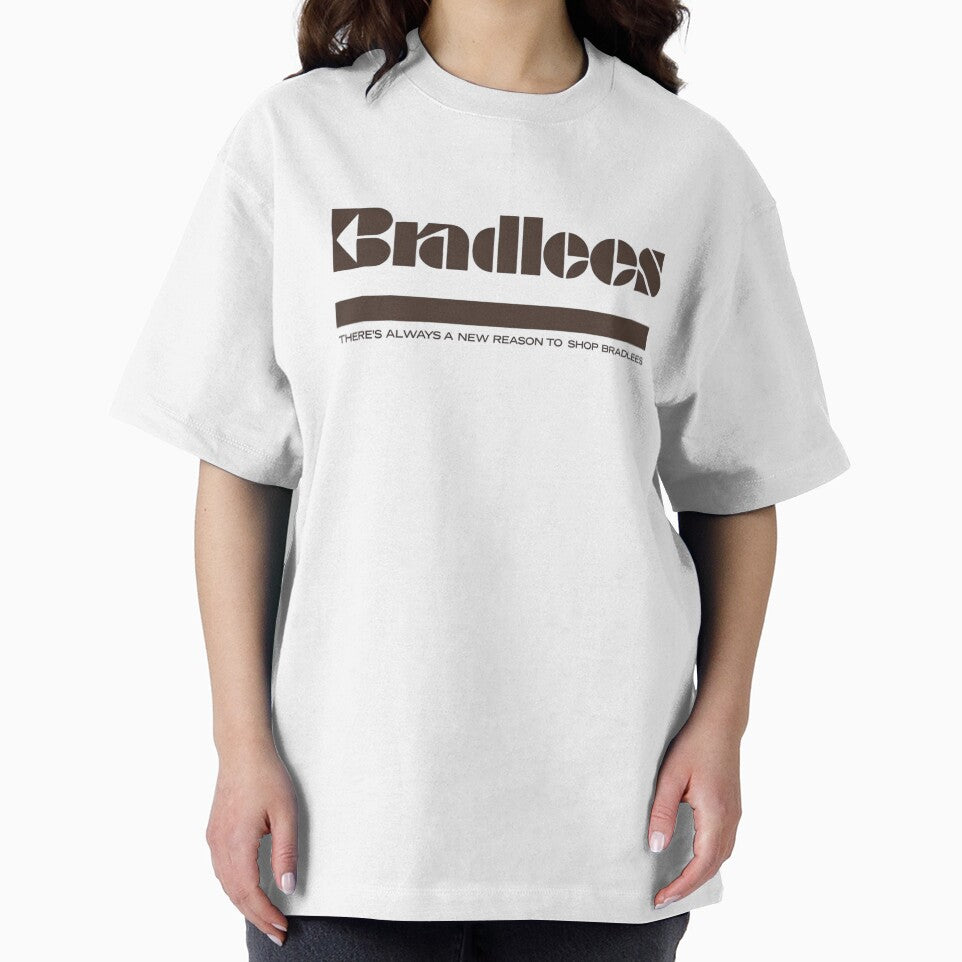 Bradlees Retro Logo T-Shirt | Vintage Stencil Typography by OldSchoolMale