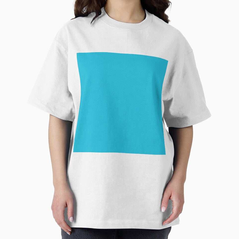 Plain Solid Color Cyan Blue 1 by mimihuang creations