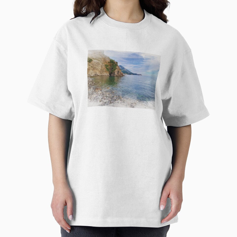 Seascape. Summer Vibes. Photography into Watercolor Paintings Style. Casual Style. Nature Photographic Design. by ElenasCorner