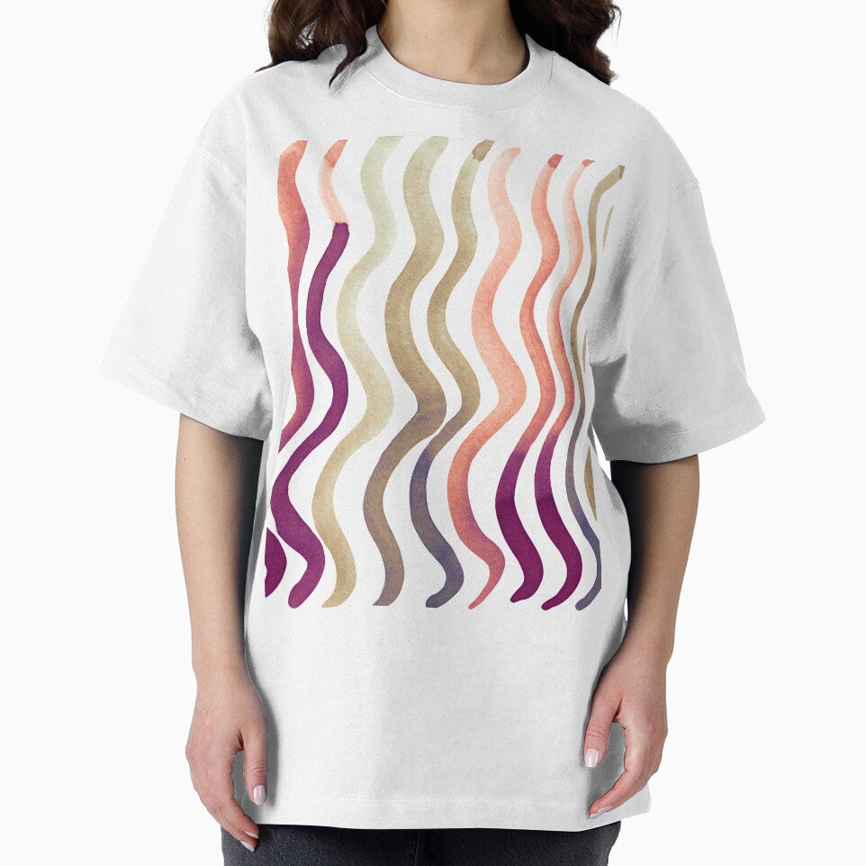 Wavy lines - coral and sand by wackapacka