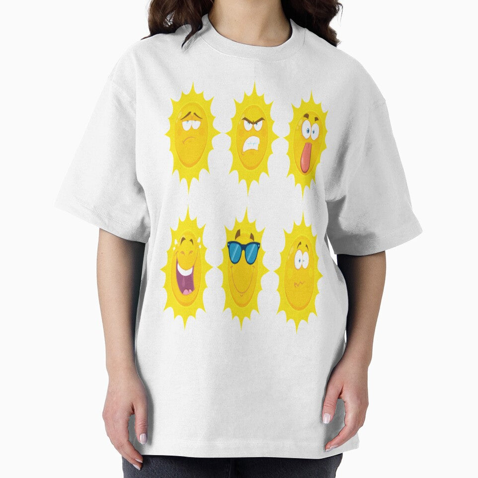 Funny cute yellow sun face sticker by angel1818