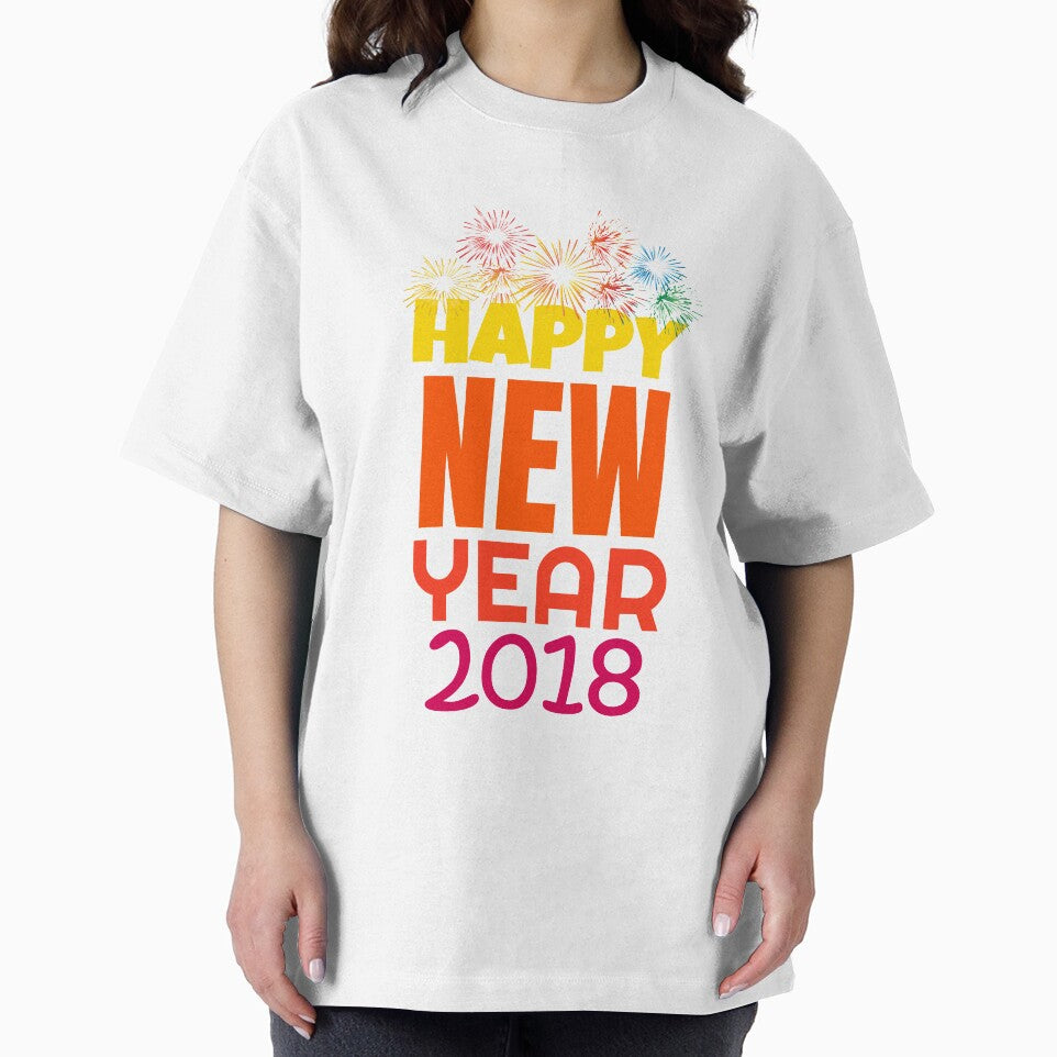 Happy New Year 2018 T-Shirt for Men and Women by AllStarMerch