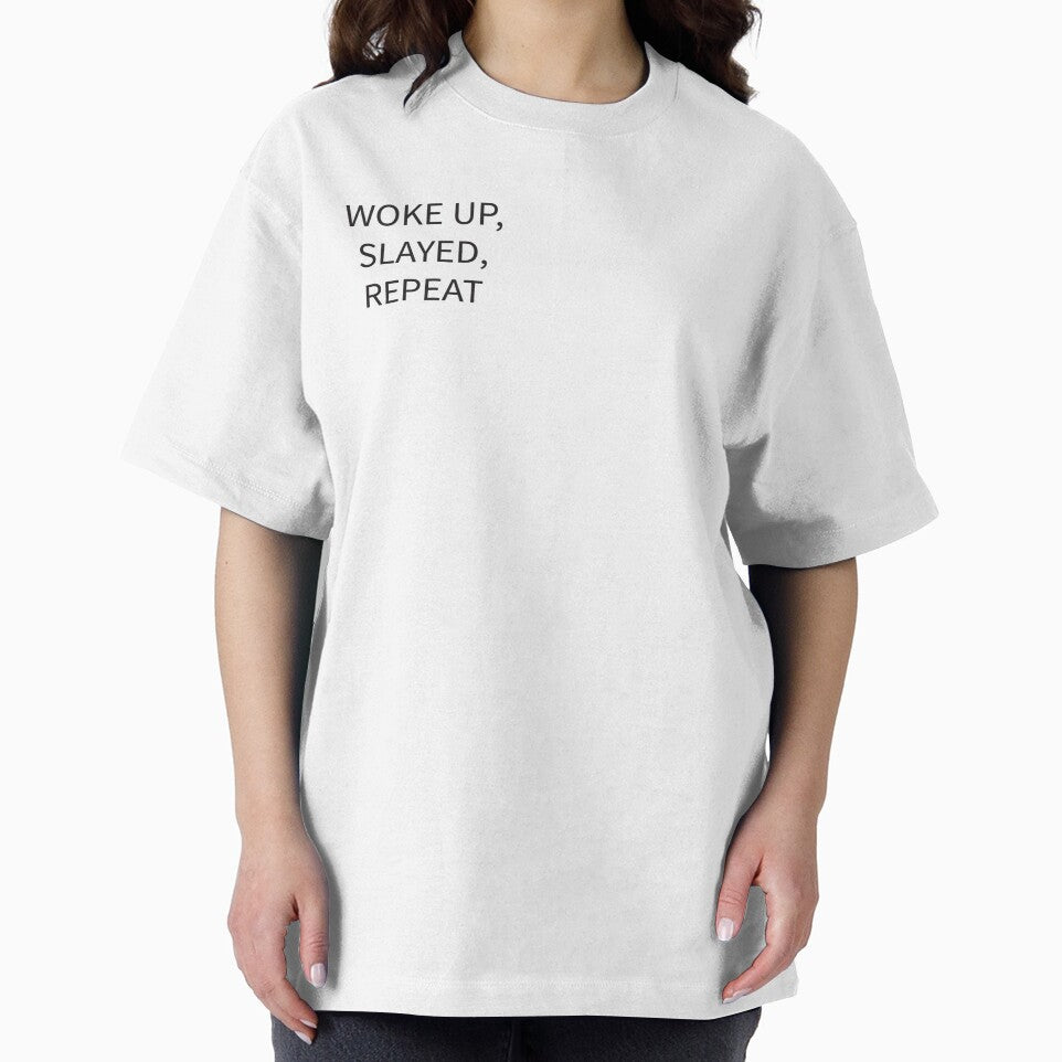 "Woke Up, Slayed, Repeat Collection" by yara.lahdo