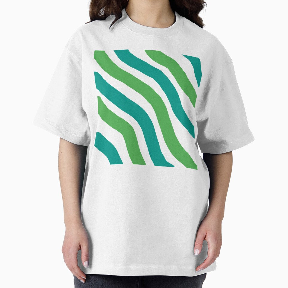 Emerald Tide Stripes by Khanworld