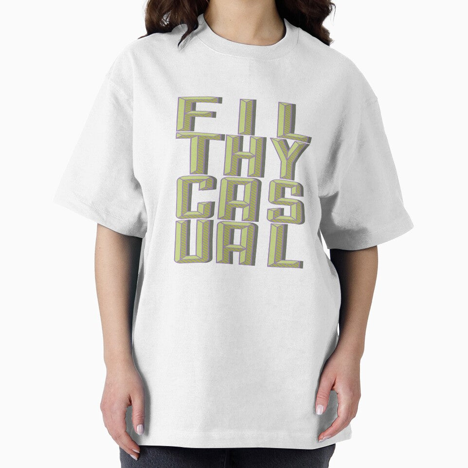 Filthy Casual Big Letter by Ninja Design Inc