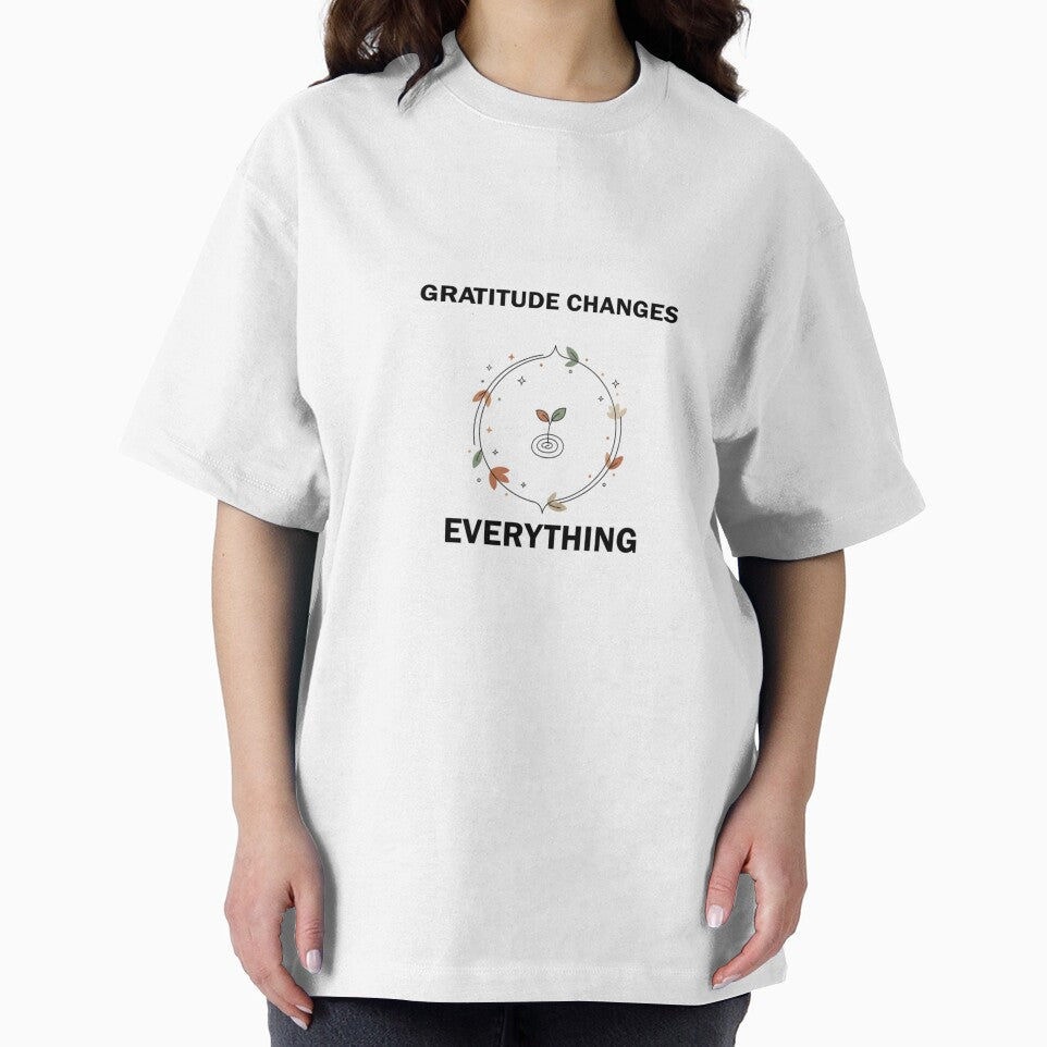 Gratitude Changes Everything Minimalist Tee - Positive Mindset by MINIMA.LIGN