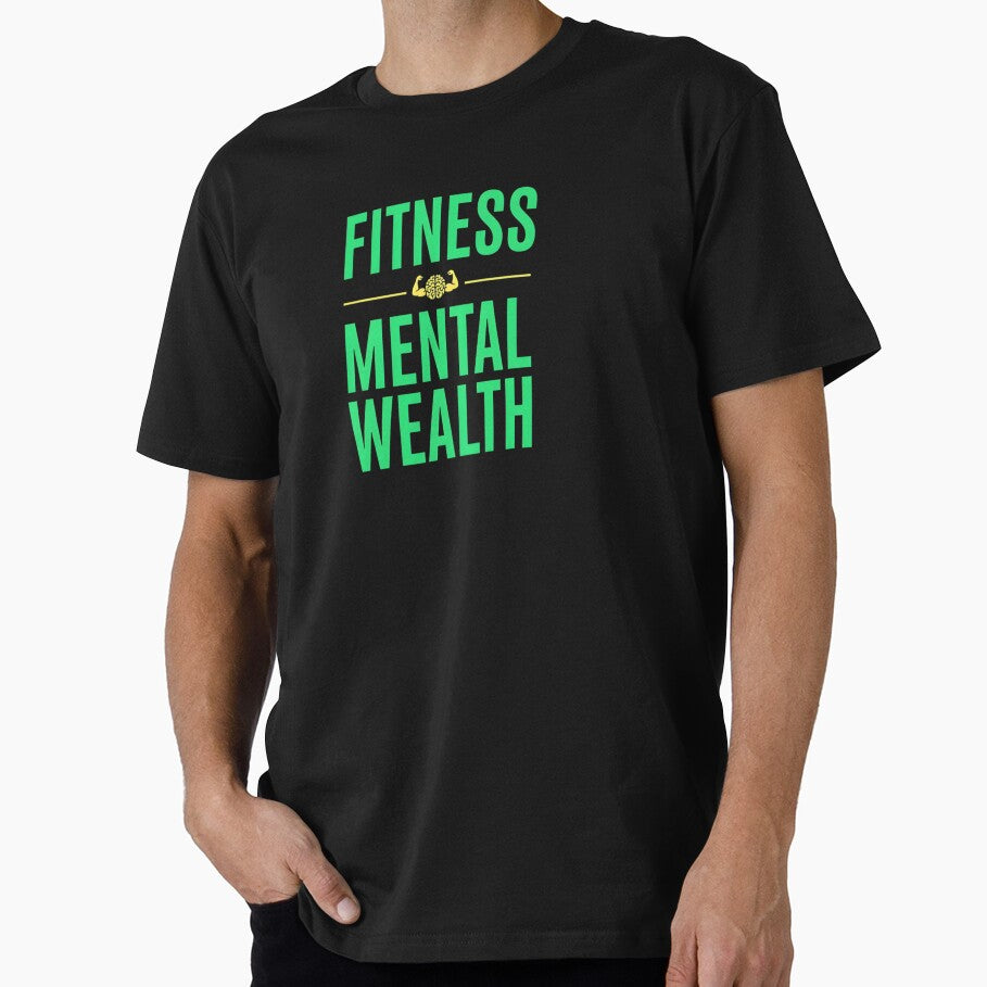 Fitness Mental Wealth Workout Motivation Fitness Enthusiast by printedartgoods