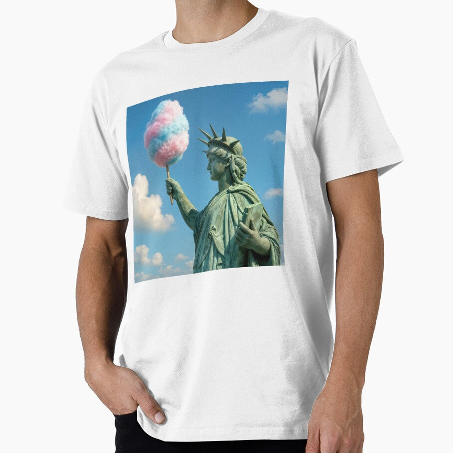 Stature of Liberty Holding Cotton Candy by Maria Dryfhout