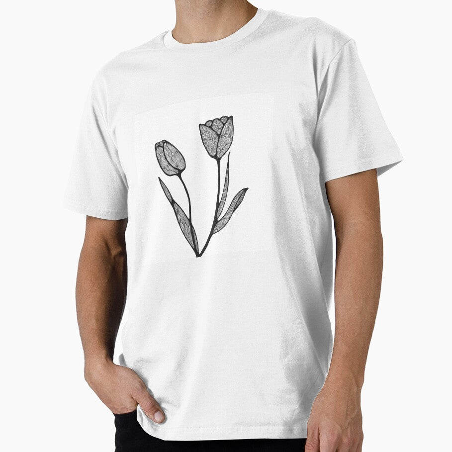 Black And White Tulips by Nicolene From Africa