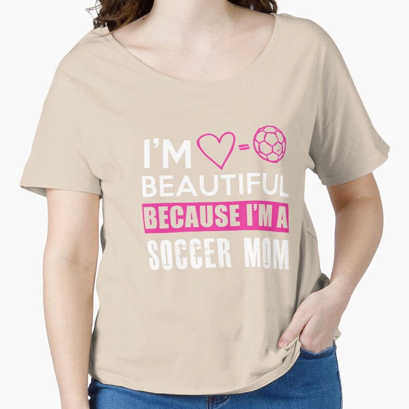 Beautiful Soccer Mom Tee by FlashFireTees