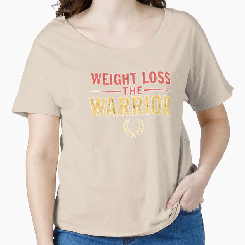 Weight Loss Warrior, Motivational Fitness Top. by printedartgoods