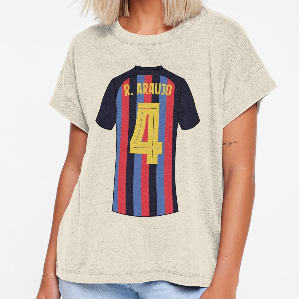 Ronald Araujo Barcelona football jersey number 4 by Justtrendytees