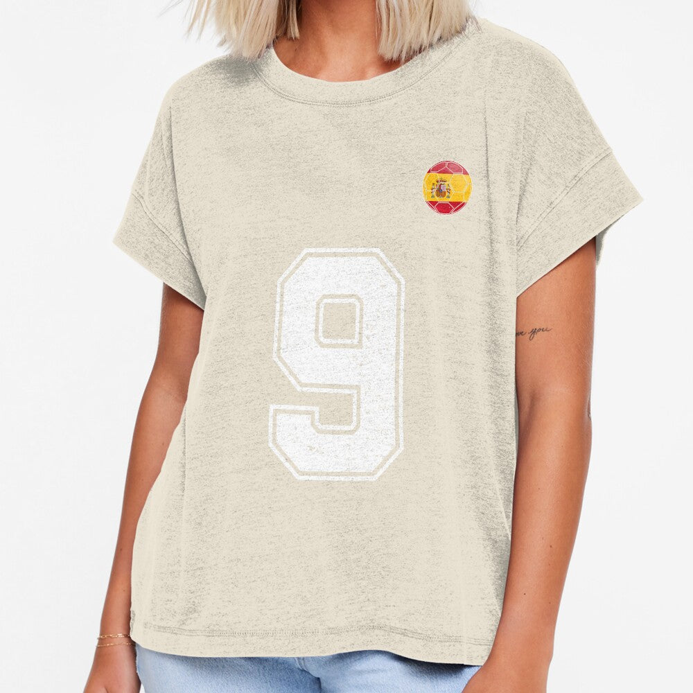 Spain Soccer Number 9 Vintage Sports Fan by KristenosNehk
