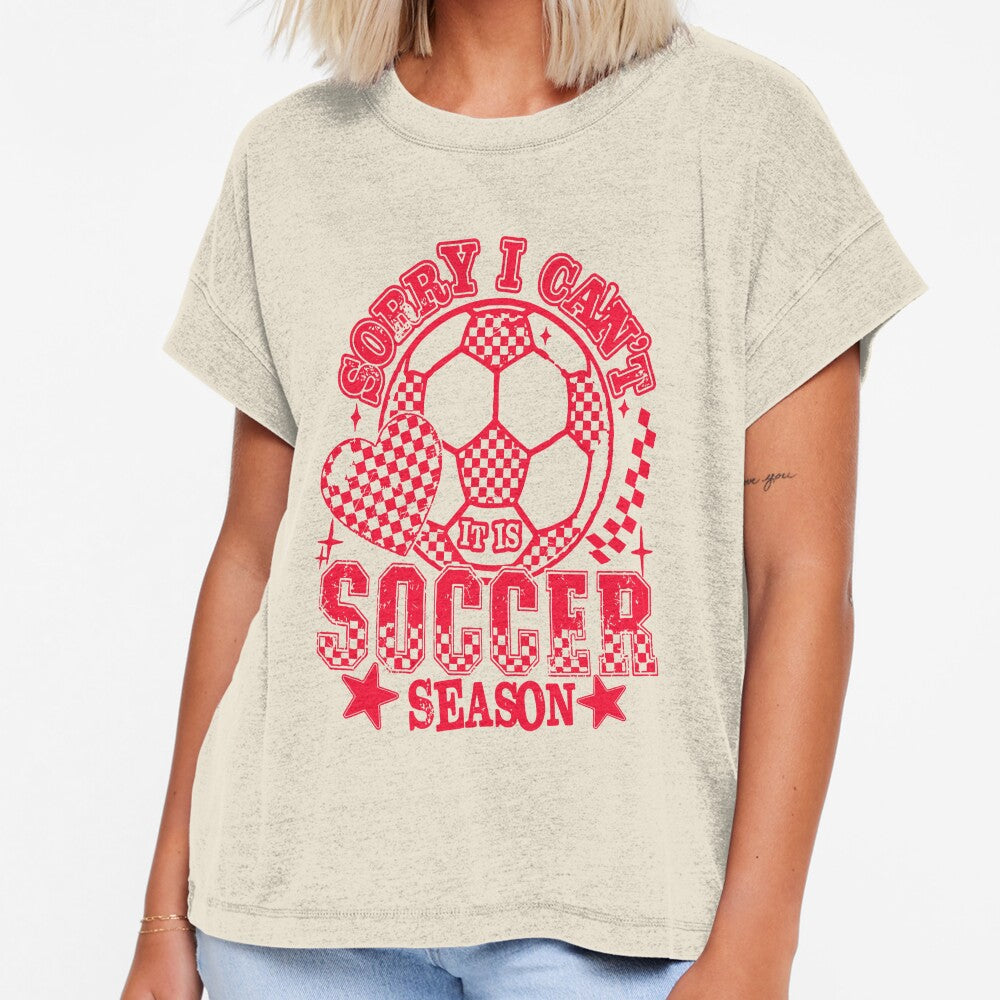 Sorry I Can’t It’s Soccer Season – Funny Soccer Fan Design by kiralynstration