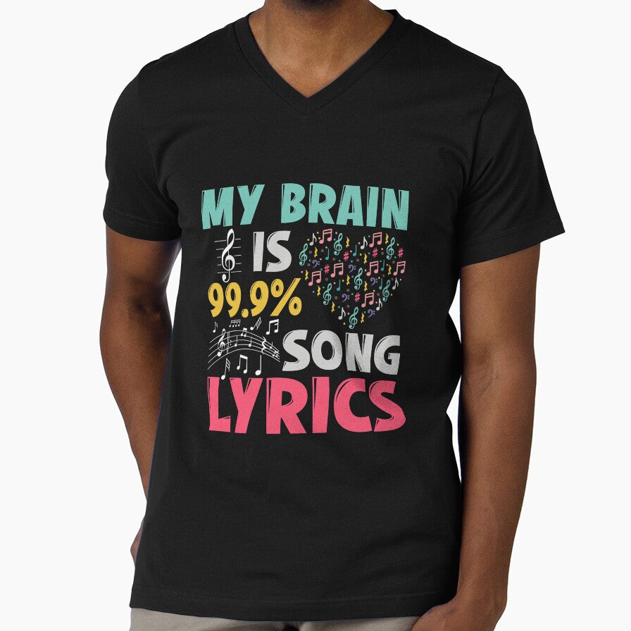 Funny Lyricist Design My Brain Is 99% Song Lyrics by TrenddyArts