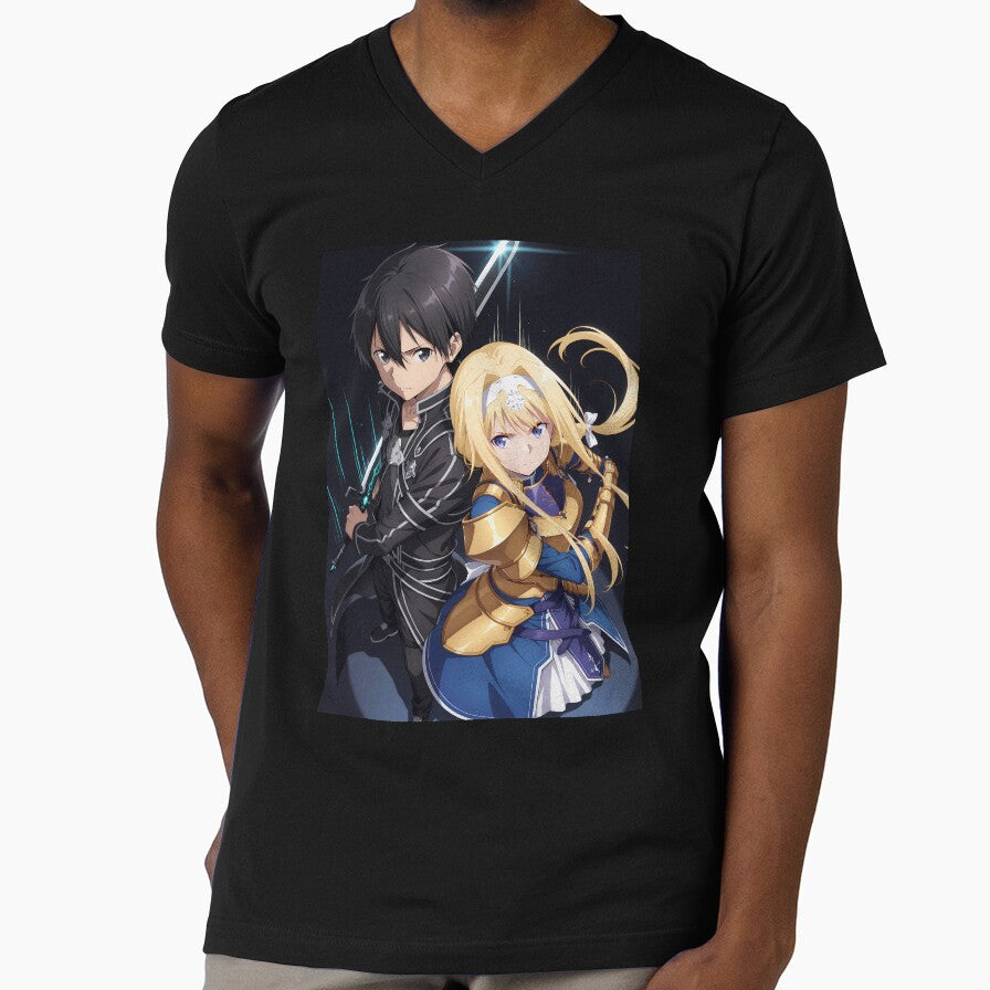 Alice Zuberg Sword Art Online anime fantasy knight sacred sword blue gold anime girl by CarlosBender