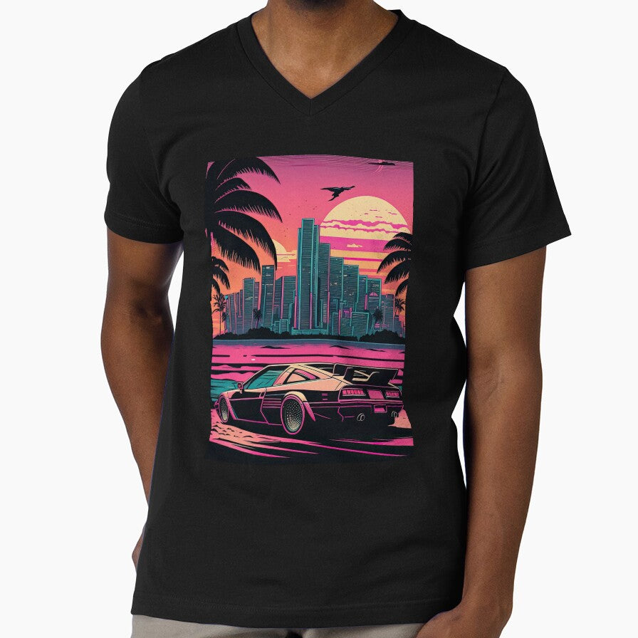 Miami Vice Retro Super Car - Vintage 1980s Nostalgia Design by RETRO1985