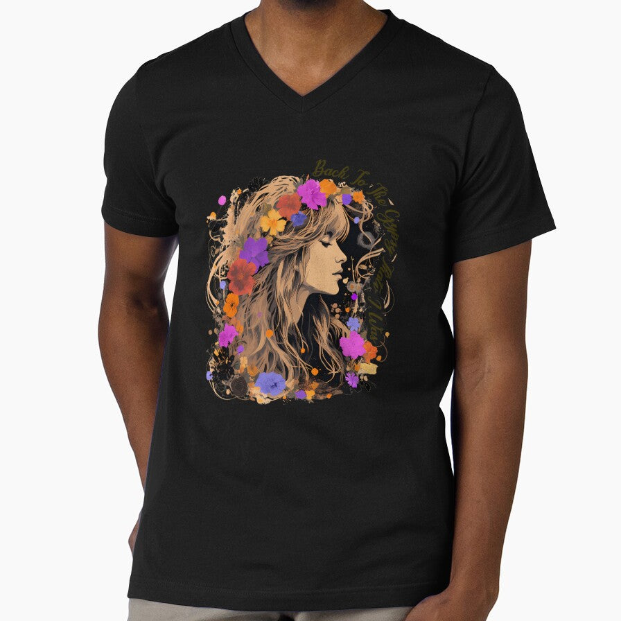 Stevie Nicks design with wildflower Gypsy That I was by Pokipica