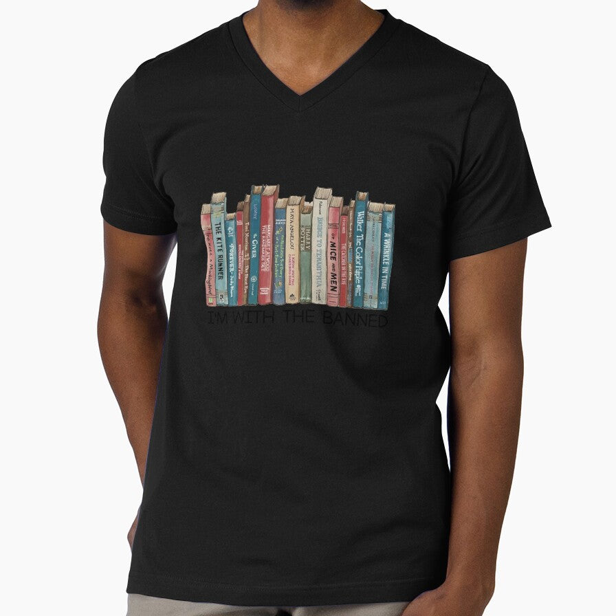I'm With The Banned Shirt, Banned Books Shirt Reading Shirt, Librarian Shirt Woman's Shirt, Banned Books Sweatshirt by mooouuad