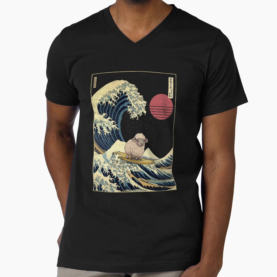Sheep Kanagawa Japanese Surfing Wave by rafaeltto
