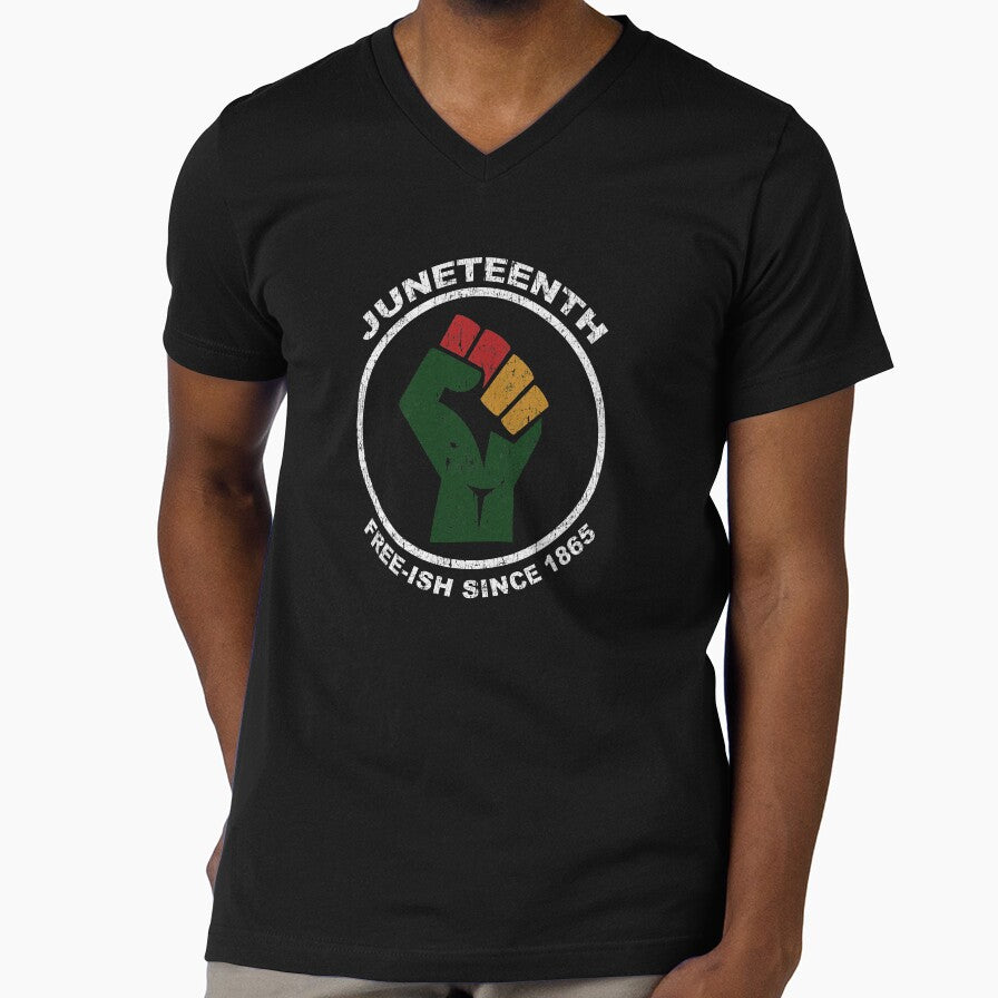 Juneteenth Free-Ish Since 1865 Raised Fist by blackartmatters