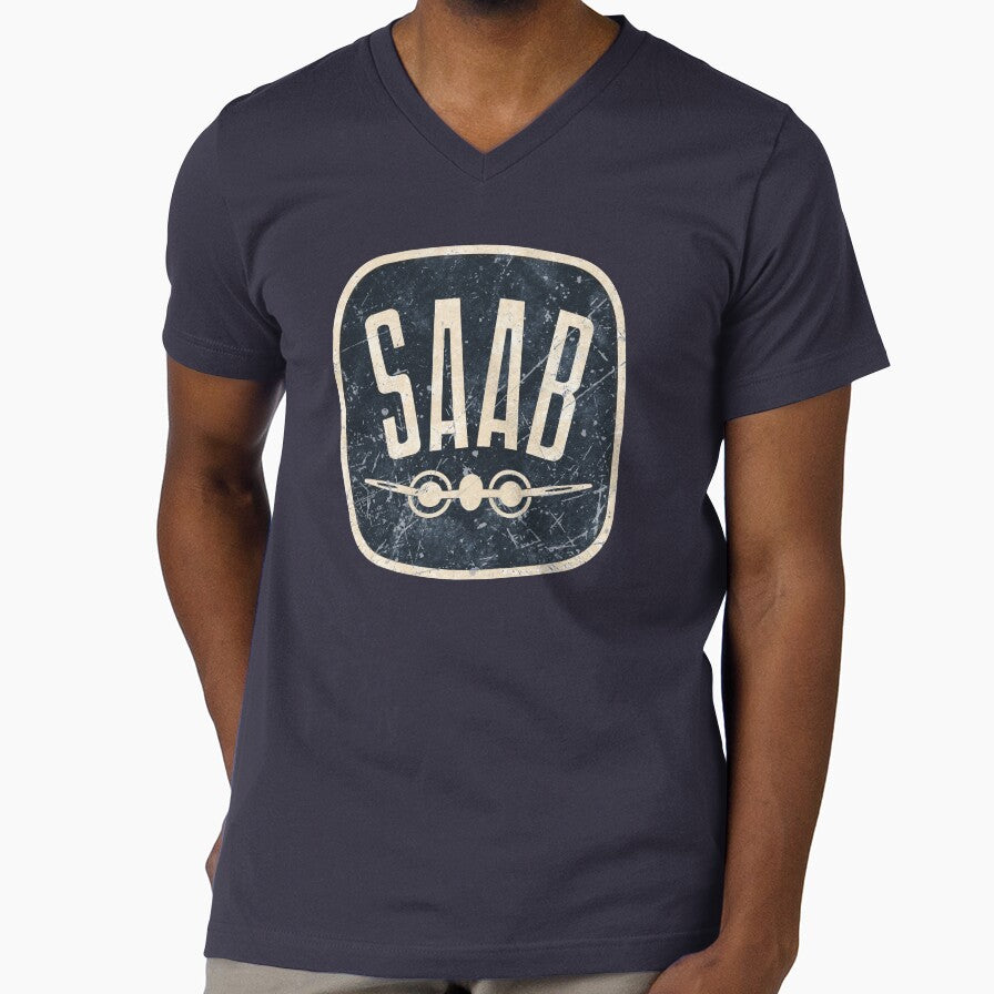SAAB Car Vintage Retro Logo by Turboscope