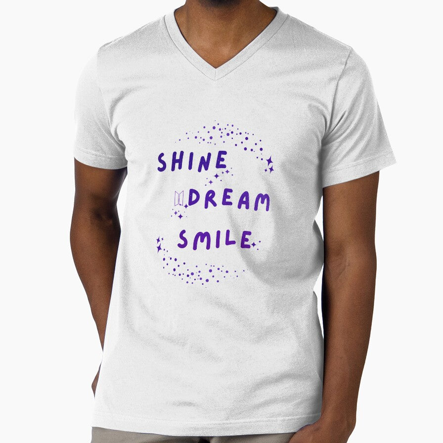 Shine Dream Smile - Mikrokosmos BTS Concert Shirt Purple by PurpleDoor52