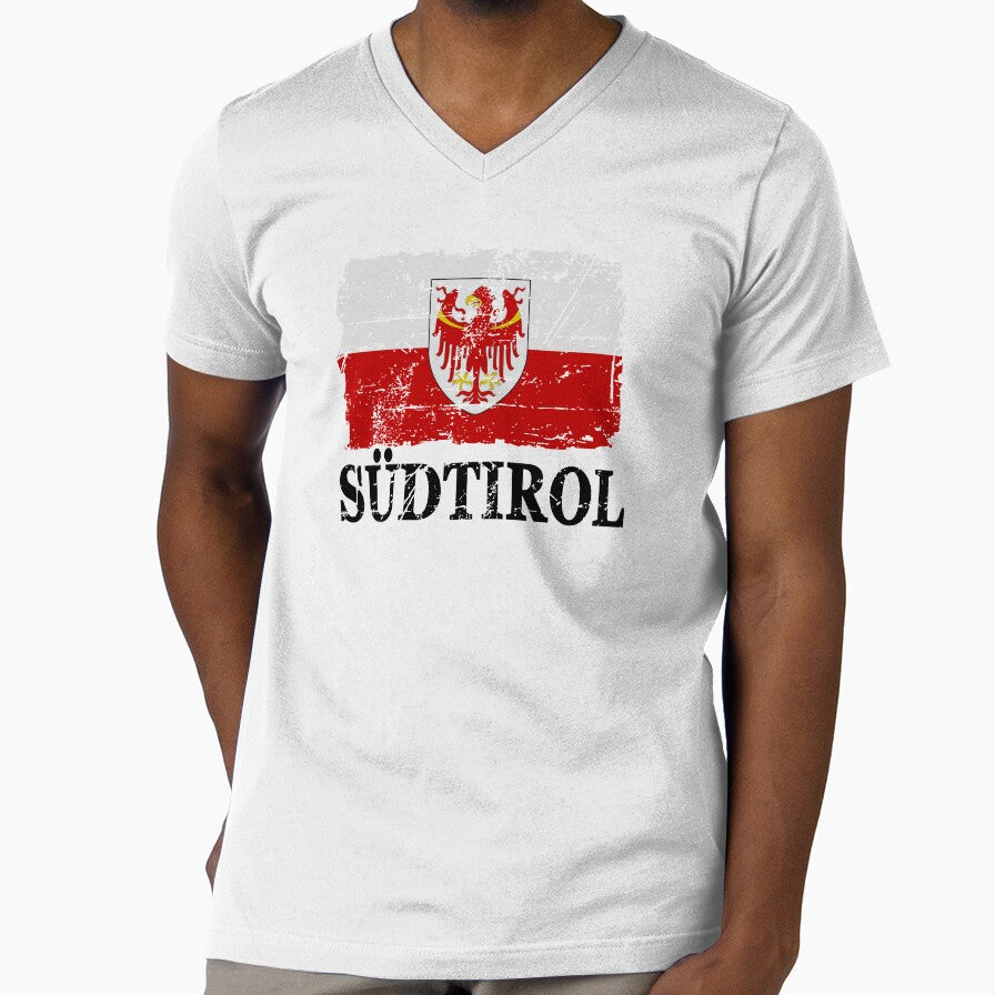 Flag of South Tyrol - Flag of Südtirol - Vintage look by Port-Stevens
