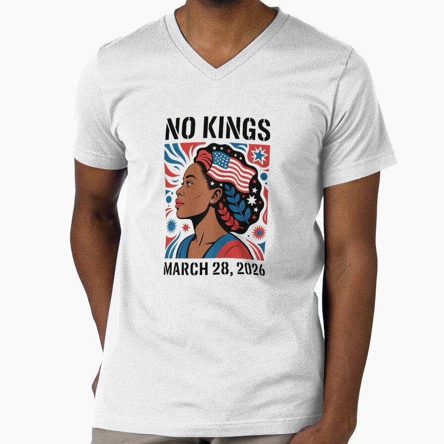 No Kings Protest March 28 2026 Feminist Flag Black Women by tratakos