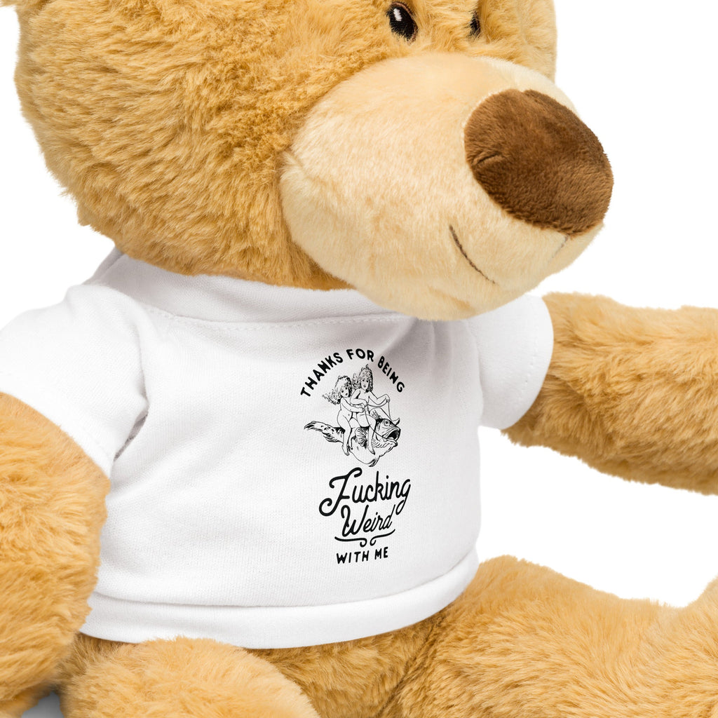 Thanks for Being Fucking Weird with Me Vintage Fish Riders Teddy Bear