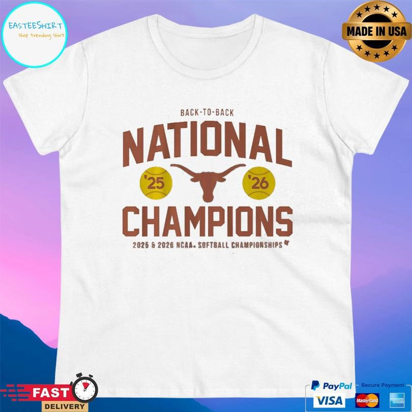Texas Softball Backtoback Ncaa Champions Shirt