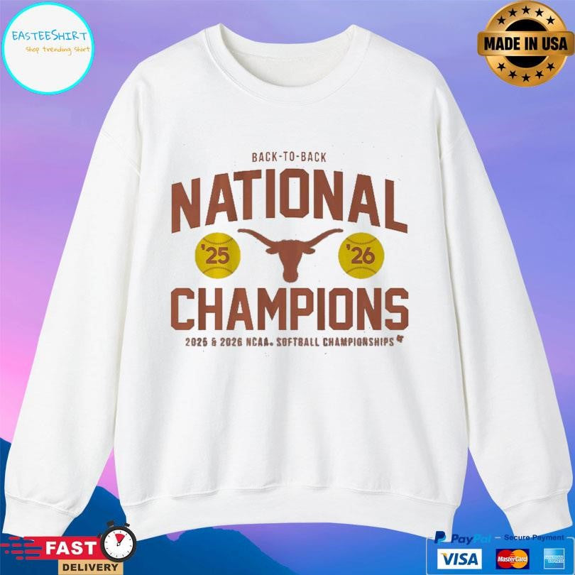 Texas Softball Backtoback Ncaa Champions Shirt