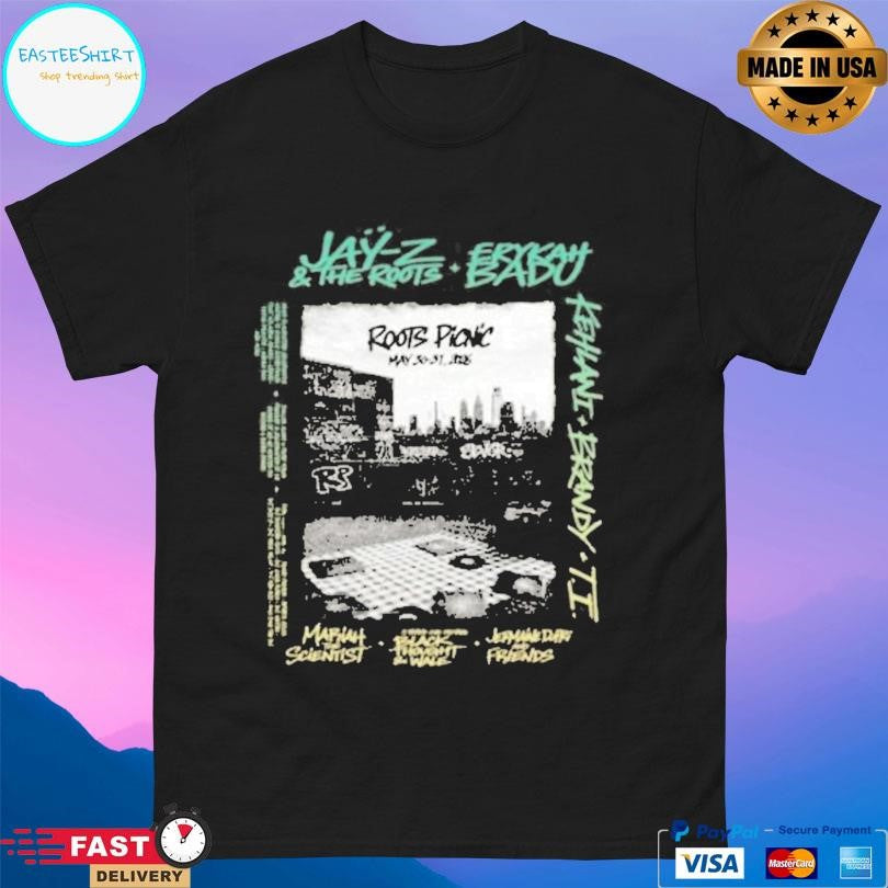The Roots Picnic Rp 26 Philly Rooftop Graff Shadow Lineup Shirt
