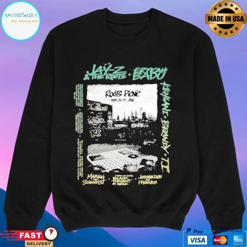 The Roots Picnic Rp 26 Philly Rooftop Graff Shadow Lineup Shirt