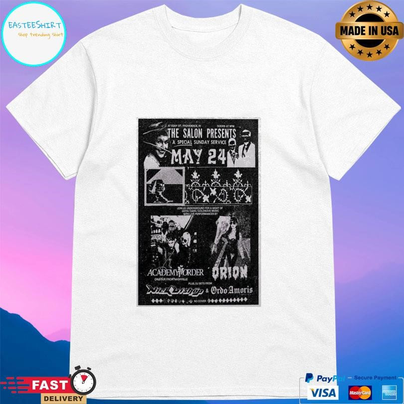 The Salon Academy Order X Orion Tour Nashville May 24 2026 Shirt