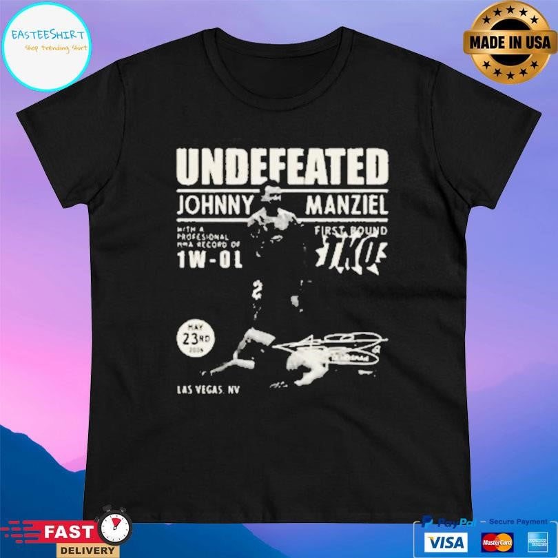 Undefeated Johnny Manziel Retro Fight Shirt