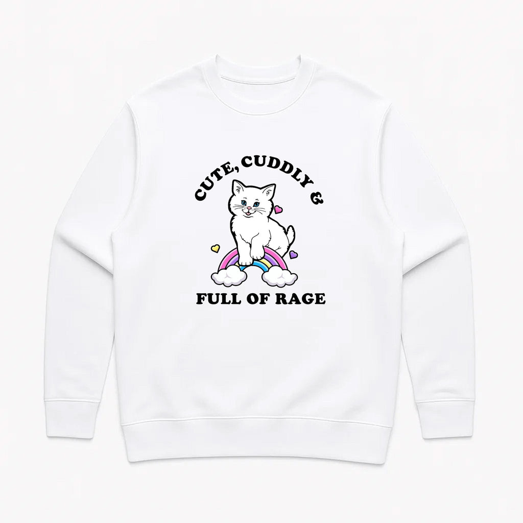 Unisex | Rage Kitty | Crewneck Sweatshirt