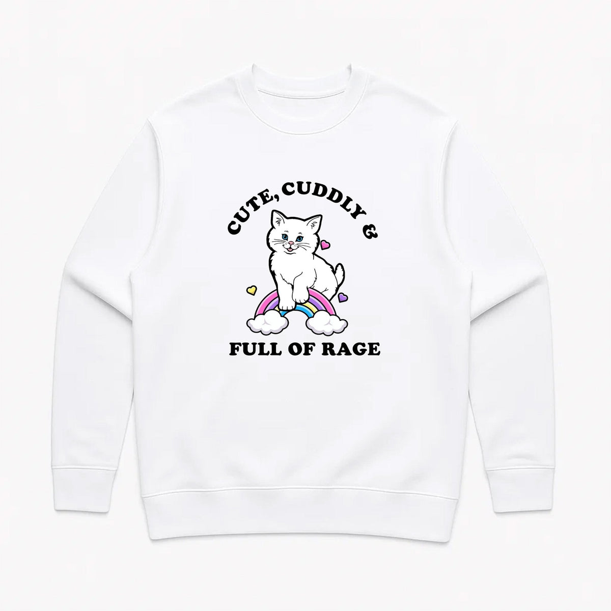 Unisex | Rage Kitty | Crewneck Sweatshirt