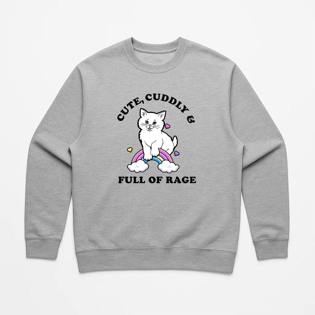 Unisex | Rage Kitty | Crewneck Sweatshirt
