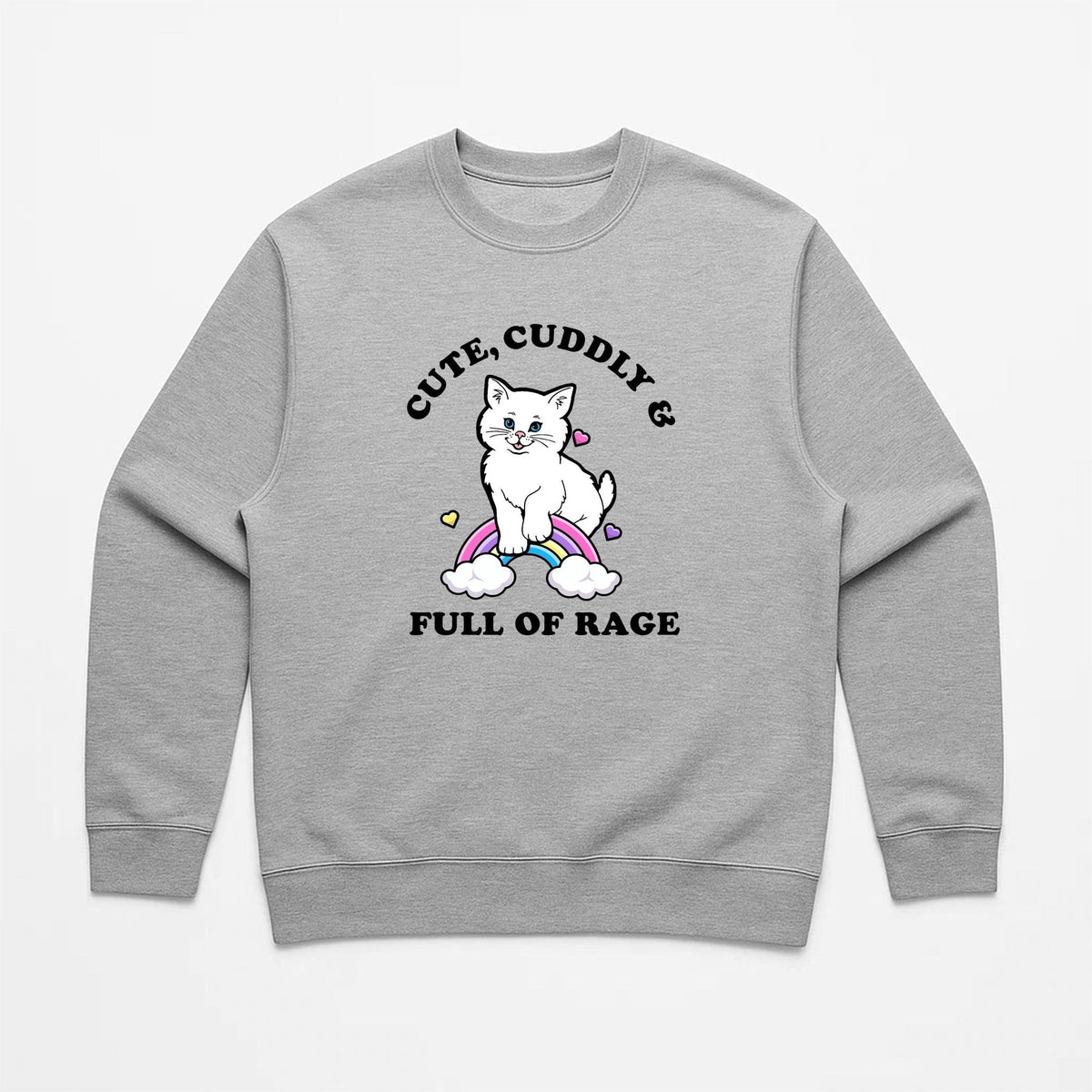 Unisex | Rage Kitty | Crewneck Sweatshirt