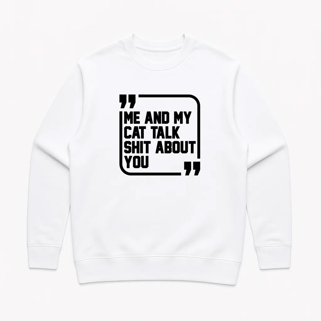 Unisex | Sh*t Talker-Cat | Crewneck Sweatshirt