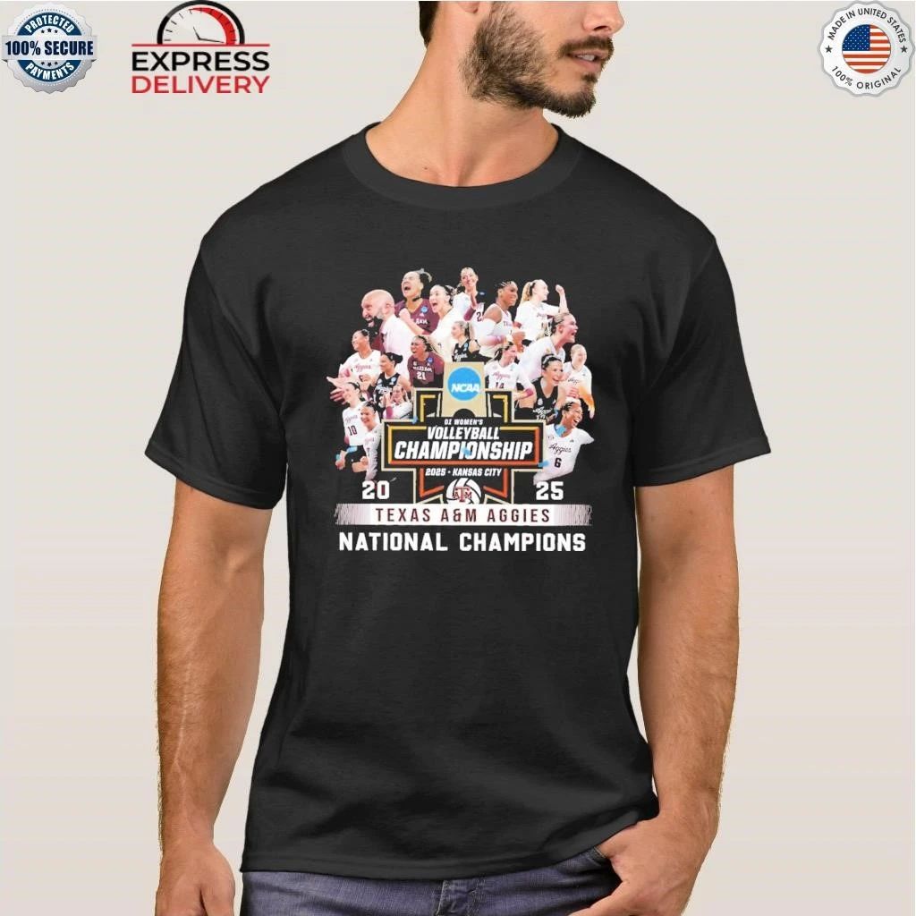 Texas Aggies Volleyball National Champions 2025 Shirt