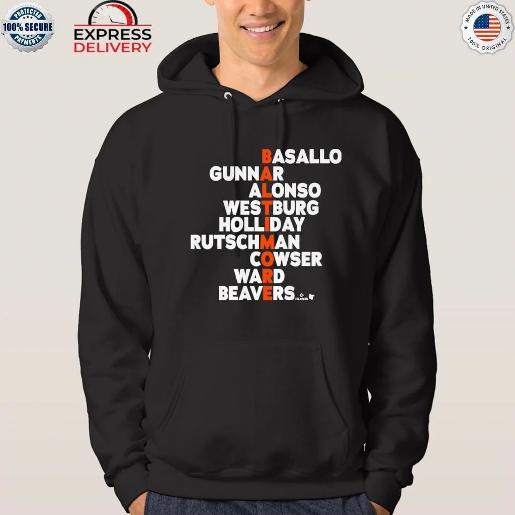 Baltimore Baseball Names 2026 Shirt