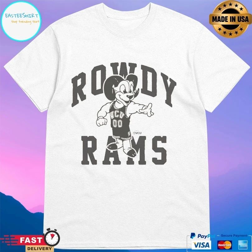 VCU Rams Rowdy Mascot Basketball T-shirts