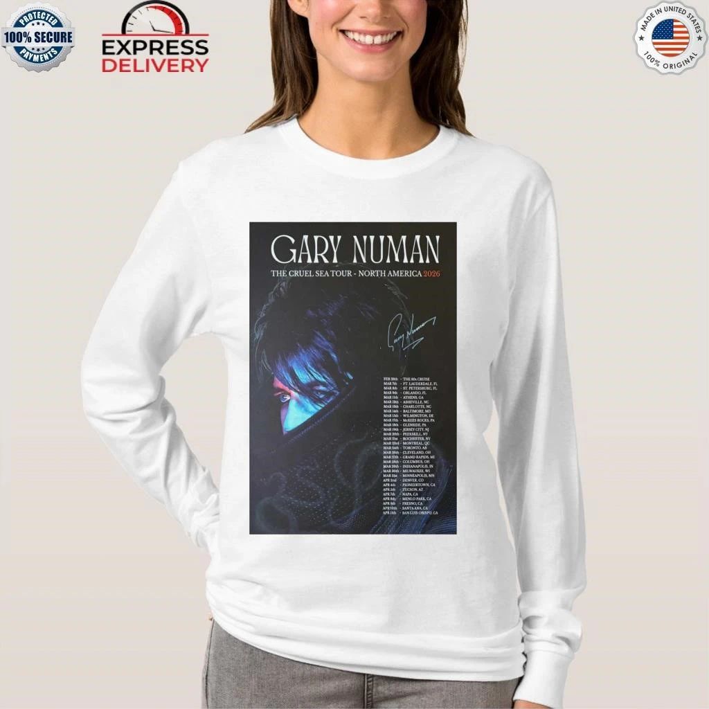 Gary Numan SIGNED 2026 Tour The Cruel Sea Shirt