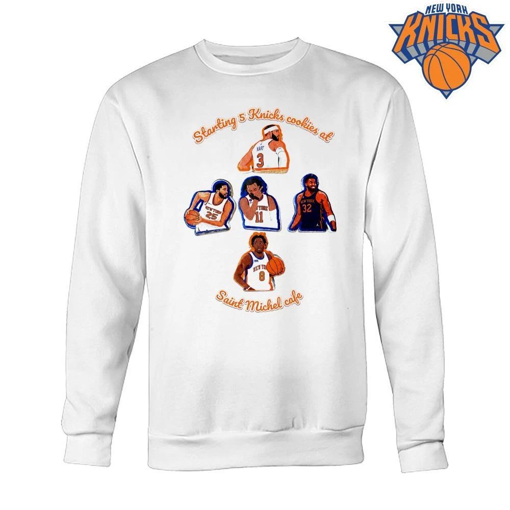 New York Knicks Starting Five Basketball Roster 2026 NBA Finals Shirt