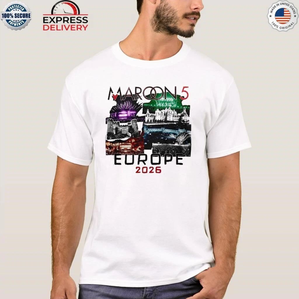 Maroon 5 Europe Tour 2026 Shirt