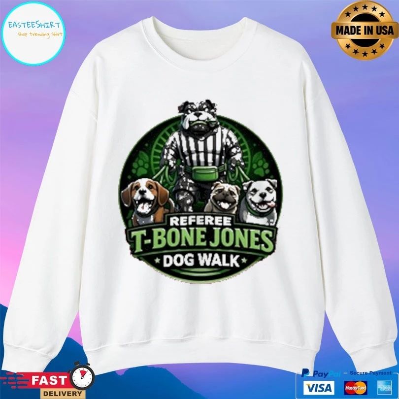Referee T-Bone Jones Dog Walk Logo T-shirts